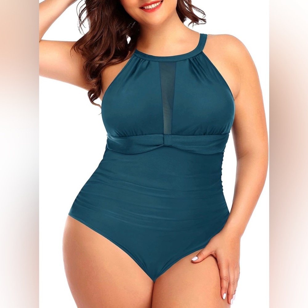 Swimsuit Women One Piece Swimsuit Tummy Control High Neck Bathing Suit